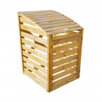 Medinė konteinerio stoginė