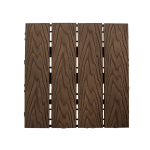 Lauko grindų danga, tamsiai ruda, 30 x 30 x 2,2 cm, 1 vnt