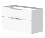Spintelė po stalvir&scaron;iu KAME BIG, BUC/10-3DR/WSF10-BIG, 100 cm, Matinė balta