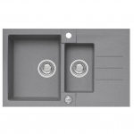 Granitinė plautuvė ALVEUS ROCK 70 81, pilka