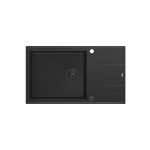 Įmontuojama plautuvė Quadron EVAN 136 XL, HCQE58650U7_BLM_P2O, anglies juoda