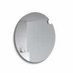 Apvalus veidrodis su &scaron;viestuvu Raguvos Baldai ECO ROUND 1 SOLAR, 100 cm, 1022700