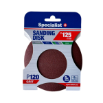 SPECIALIST+ &scaron;lifavimo popierius P120, 125 mm, 5 vnt.