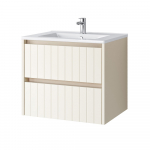 Vonios spintelė su praustuvu Riva SA 60G, Beige Matinė