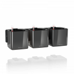 Sieninių vazonų rinkinys Lechuza Green Wall Home Kit Glossy charcoal, 13524