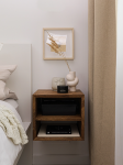 Ąžuolinis naktinis staliukas Bold Frame NORDIC OAK, tamsintas ąžuolas