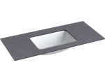 Praustuvas su stalvir&scaron;iu Kame Universal, WP/10-3/H11-P3, 100 cm, Juodasis mėnulis HPL
