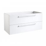 Apatinė spintelė su stalčiais KAME GAMA BU/10-3DR/D1, Balta blizgi, 100x45cm
