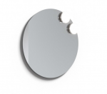 Apvalus veidrodis su dviem &scaron;viestuvais Raguvos Baldai ECO ROUND 2 SOLAR, 60 cm, 1023300