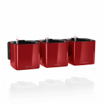 Sieninių vazonų rinkinys Lechuza Green Wall Home Kit Glossy scarlet red, 13525