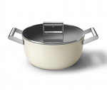 Puodas su dangčiu SMEG CSF2412CRM, &Oslash; 24 cm, 5,4 l
