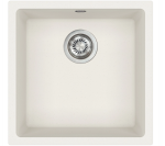 Virtuvės plautuvė Helika Forma SQF102-710W, baltos spalvos
