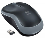Pelė belaidė Logitech M185 USB (910-002238),  juoda/pilka