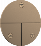 Potinkinis 3-jų krypčių perjungėjas Hansgrohe ShowerSelect Comfort S, 15558140, &scaron;lifuotos bronzos