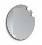 Apvalus veidrodis su dviem &scaron;viestuvais Raguvos Baldai ECO ROUND 2 SOLAR, 80 cm, 1023500