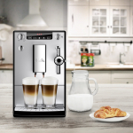 MELITTA E957-203 SOLO&PERFECT MILK automatinis kavos aparatas, sidabrinė