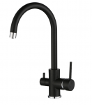 Plautuvės mai&scaron;ytuvas su jungtimi vandens filtrui AQUASANITA Sabiaduo 2963, 601 Black - Metallic