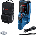 Sienų skeneris Bosch D-TECT 200 C PROFESSIONAL 0601081600, SU 4 X baterijos (AA), priedų komplektu