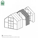 &Scaron;iltnamio KLASIKA BERNARD 1 metro prailginimas, 6 mm danga