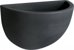 Nicoli 32x18x21cm sieninis vazonas Clio 32 antracito spalvos