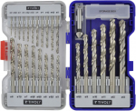 Metalo grąžtų rinkinys HSS 26vnt &Oslash;1-13mm, gilintuvas 16.5 mm