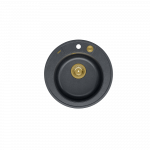 Plautuvė Quadron MORGAN 210, HB8301U8-G1_P2O, juodas deimantas