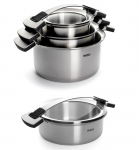 Plieninių puodų komplektas su dangčiais WOLL &bdquo;Concept Pro", 101CO+824CO