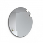 Apvalus veidrodis su dviem &scaron;viestuvais Raguvos Baldai ECO ROUND 2 SOLAR, 100 cm, 1023700