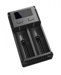 Nitecore i2 universal battery charger &ndash; dual-slot, fast charging, compatible with Li-ion, Ni-MH, IMR, LiFePO4 batteries