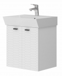 Vonios kambario spintelė su praustuvu Piccolo PC-60 balta pakabinama