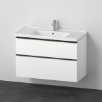 Spintelė su praustuvu Duravit D-Neo DE012201818, balta matinė, 1000&times;480 mm