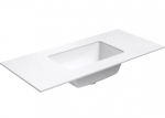 Praustuvas su stalvir&scaron;iu Kame Universal, WP/10-3/H16-P3, 100 cm, Matinė balta HPL