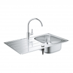 Plautuvės ir mai&scaron;ytuvo komplektas Grohe BAU 31562SD1, nerūd. plieno