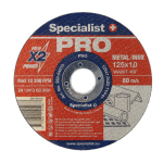 SPECIALIST+ metalo pj.diskas PRO, 125x1x22 mm
