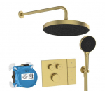 Potinkinis du&scaron;o paketas Ideal Standard CERATHERM NAVIGO SOLOS, 12,0 l/min (3 barai), &scaron;lifuoto aukso, A7892A2