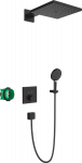 Potinkinės, termostatinės du&scaron;o sistemos komplektas Hansgrohe Raindance E 27939670, juodas matinis