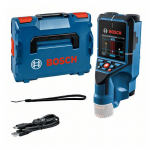 Sienų skeneris Bosch D-TECT 200 C PROFESSIONAL 0601081608, L-BOXX 136 dėžėje su rankos dirželiu