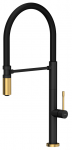 Virtuvinis mai&scaron;ytuvas su lanksčia žarna Quadron MARGOT T LINE 3623502_BLMPVDG1, anglies juoda/aukso