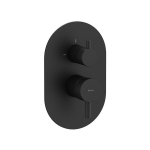 Potinkinis du&scaron;o mai&scaron;ytuvas Ravak Espirit ES 065.20BLM.O2.RB07E X070288, juodas (be potinkinės dėžutės)