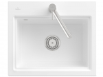 Plautuvė Villeroy & Boch Subway Style 60 S, 336A01R1HL2, su skyle mai&scaron;ytuvui centre, balta