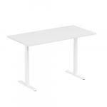 Reguliuojamo auk&scaron;čio stalas Up Up Bjorn Baltas, Stalvir&scaron;is L Baltas