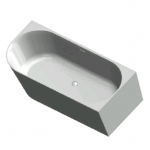 Kampinė akmens masės vonia Blu CANES 1600R