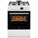 Dujinė viryklė su elektrine orkaite Electrolux 600 serija, SteamBake, LKK660220W