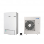 SAMSUNG oras-vanduo 9.0/8.7 kW SPLIT &scaron;ilumos siurblio KOMPLEKTAS (trifazis, be tūrinio &scaron;ildytuvo)