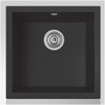 Akmens masės plautuvė Rigel B, juoda metallic