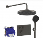 Potinkinis du&scaron;o paketas Ideal Standard CERATHERM NAVIGO SOLOS, 12,0 l/min (3 barai), magnetinė pilka, A7892A5