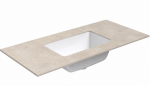 Praustuvas su stalvir&scaron;iu Kame Universal, WP/10-3/H18-P3, 100 cm, Žemės akmens HPL