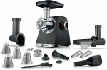 Mėsmalė Bosch Serija 6, MultiPower, MFWS660B, 2100 W, juoda, sidabrinė metalo
