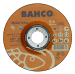 Abrazyvinis metalo ir nerūdijančio plieno &scaron;lifavimo diskas Bahco A30S INOX+Fe T42 115x6,4x22.23mm