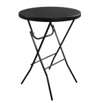 Sulankstomas baro stalas D80 Juodas